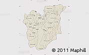 Shaded Relief Map of Osun, cropped outside