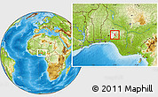 Physical Location Map of Oriade, highlighted parent region