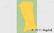 Savanna Style Simple Map of Oriade, cropped outside