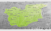 Physical Panoramic Map of Osun, desaturated