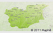 Physical Panoramic Map of Osun, lighten