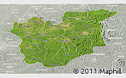 Satellite Panoramic Map of Osun, lighten, semi-desaturated