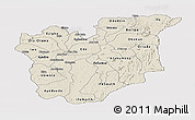 Shaded Relief Panoramic Map of Osun, cropped outside