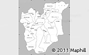 Gray Simple Map of Osun, single color outside