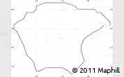 Blank Simple Map of Akinyele, cropped outside, no labels