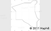 Blank Simple Map of Egbeda, cropped outside, no labels