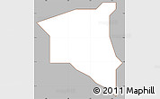 Gray Simple Map of Egbeda, cropped outside