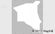 Gray Simple Map of Egbeda, single color outside