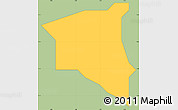 Savanna Style Simple Map of Egbeda, single color outside