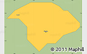 Savanna Style Simple Map of IbadanNorth, single color outside