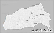 Gray 3D Map of Ifedapo, single color outside