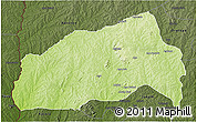 Physical 3D Map of Ifedapo, darken