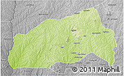 Physical 3D Map of Ifedapo, desaturated