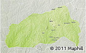 Physical 3D Map of Ifedapo, lighten, semi-desaturated