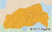 Political 3D Map of Ifedapo, lighten
