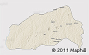 Shaded Relief 3D Map of Ifedapo, single color outside