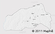 Silver Style 3D Map of Ifedapo, single color outside