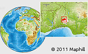 Physical Location Map of Ifedapo, highlighted parent region