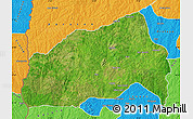 Satellite Map of Ifedapo, political outside