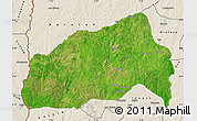 Satellite Map of Ifedapo, shaded relief outside