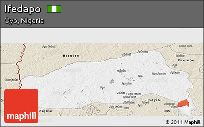 Classic Style Panoramic Map of Ifedapo