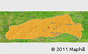 Political Panoramic Map of Ifedapo, satellite outside
