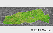 Satellite Panoramic Map of Ifedapo, desaturated