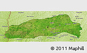 Satellite Panoramic Map of Ifedapo, physical outside