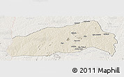 Shaded Relief Panoramic Map of Ifedapo, lighten