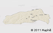 Shaded Relief Panoramic Map of Ifedapo, single color outside