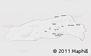Silver Style Panoramic Map of Ifedapo, single color outside