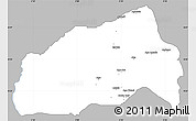 Gray Simple Map of Ifedapo, single color outside