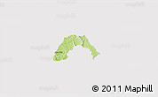 Physical 3D Map of Ogo-Oluw, cropped outside