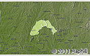 Physical 3D Map of Ogo-Oluw, darken