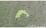 Physical 3D Map of Ogo-Oluw, darken, semi-desaturated