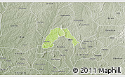 Physical 3D Map of Ogo-Oluw, semi-desaturated