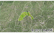 Satellite 3D Map of Ogo-Oluw, semi-desaturated