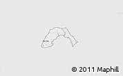 Silver Style 3D Map of Ogo-Oluw, single color outside