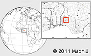 Blank Location Map of Ogo-Oluw, highlighted parent region