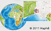 Physical Location Map of Ogo-Oluw, highlighted country, highlighted parent region