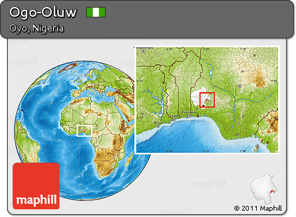 Physical Location Map of Ogo-Oluw, highlighted parent region