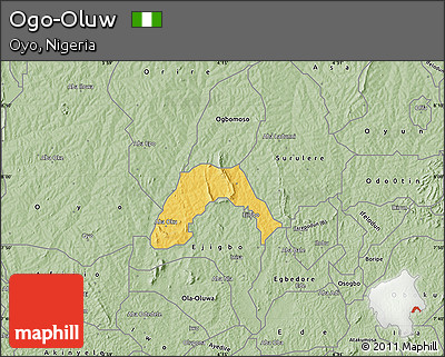 Savanna Style Map of Ogo-Oluw