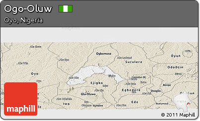 Classic Style Panoramic Map of Ogo-Oluw