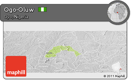 Physical Panoramic Map of Ogo-Oluw, lighten, desaturated