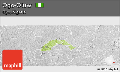 Physical Panoramic Map of Ogo-Oluw, lighten, desaturated