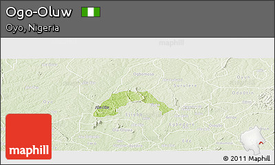 Physical Panoramic Map of Ogo-Oluw, lighten
