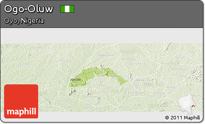 Physical Panoramic Map of Ogo-Oluw, lighten