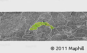 Satellite Panoramic Map of Ogo-Oluw, desaturated