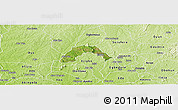 Satellite Panoramic Map of Ogo-Oluw, physical outside