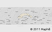 Shaded Relief Panoramic Map of Ogo-Oluw, desaturated